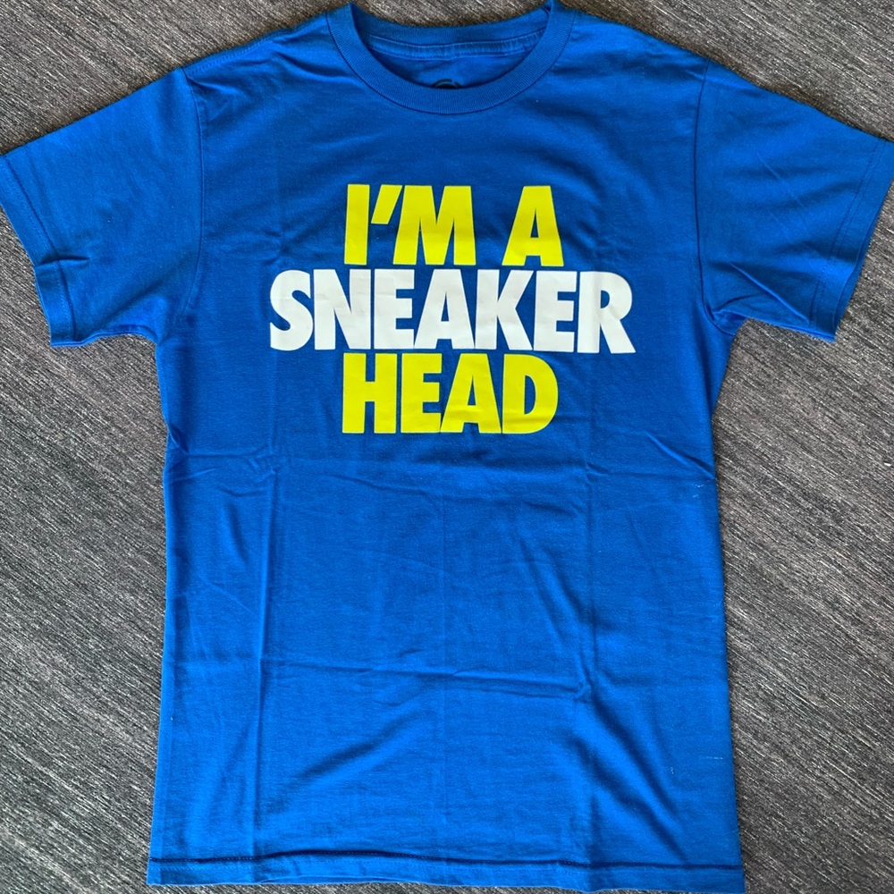 Hybrid I’m A Sneaker Head Blue Neon Volt (S) S/S Graphic T-Shirt